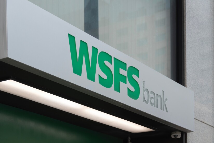 WSFS Financial Corporation is a financial services company. (Delaware-USA). Taken at Philadelphia (PA) USA on Nov 28, 2022.