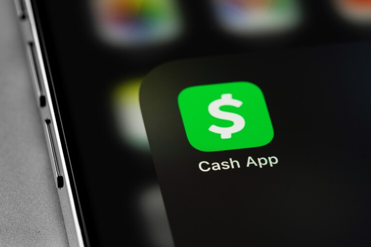 Cash App logo on an iPhone