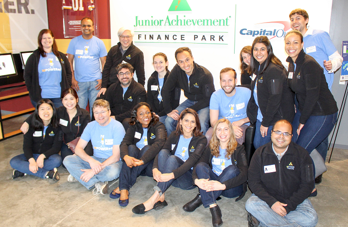 MPOWER Financing employees volunteer with Junior Achievement