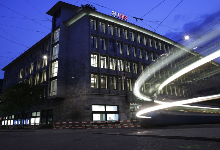 Photo of a UBS office